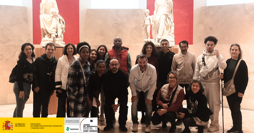 Personas usuarias del Ceadac participan en la actividad «Por elección propia» en el Museo del Prado