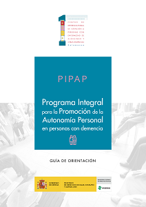 Portada guía de orientación Programa Integral para la Promoción de la Autonomía Personal en personas con demencia