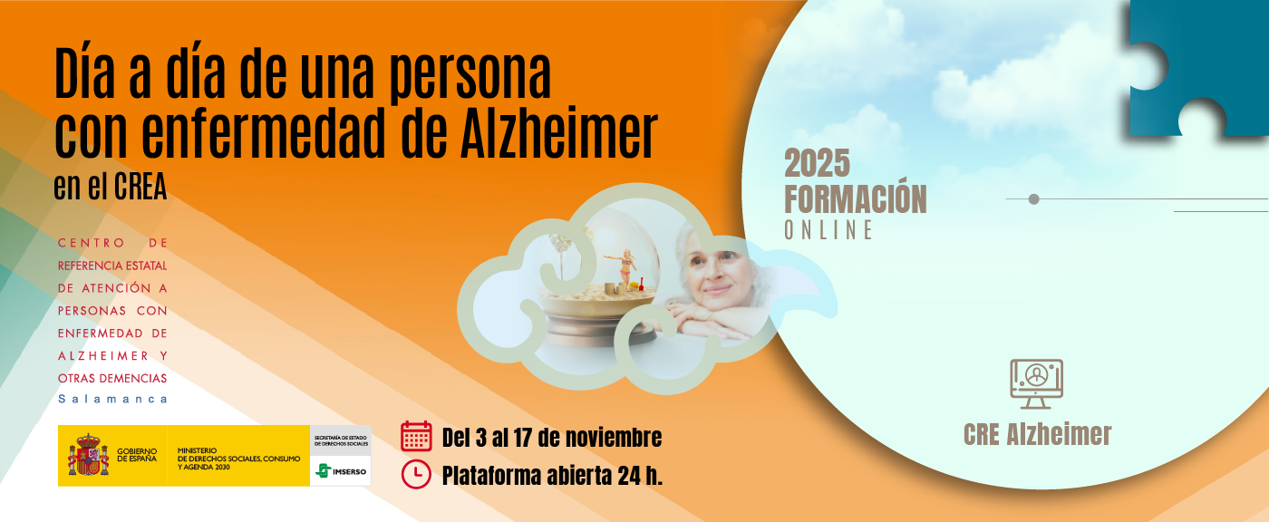 Cartel del nuevo curso online del CREA.